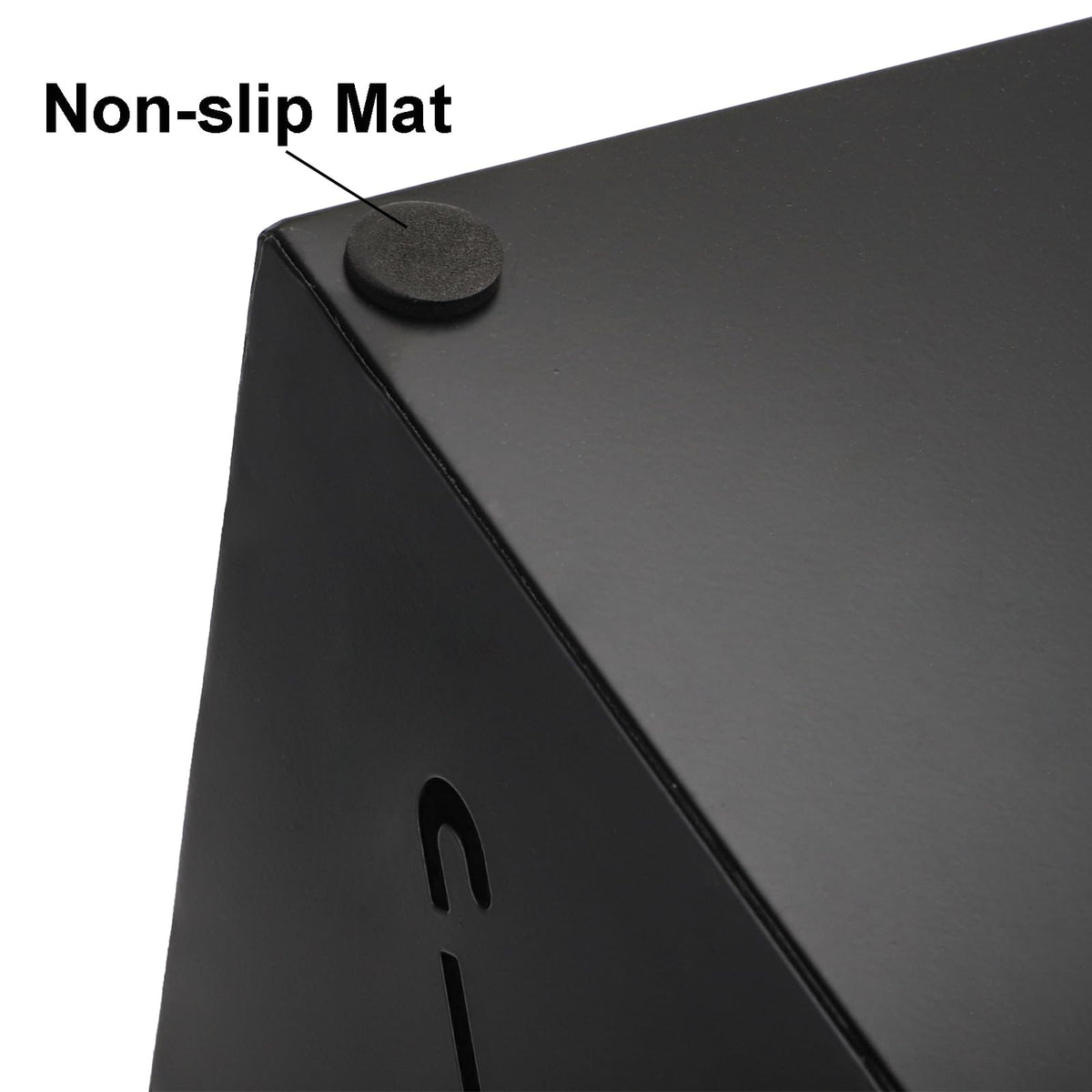 Square Metal Umbrella Stand for Entryway, 6.3 x 6.3 x 16.5 In, Black