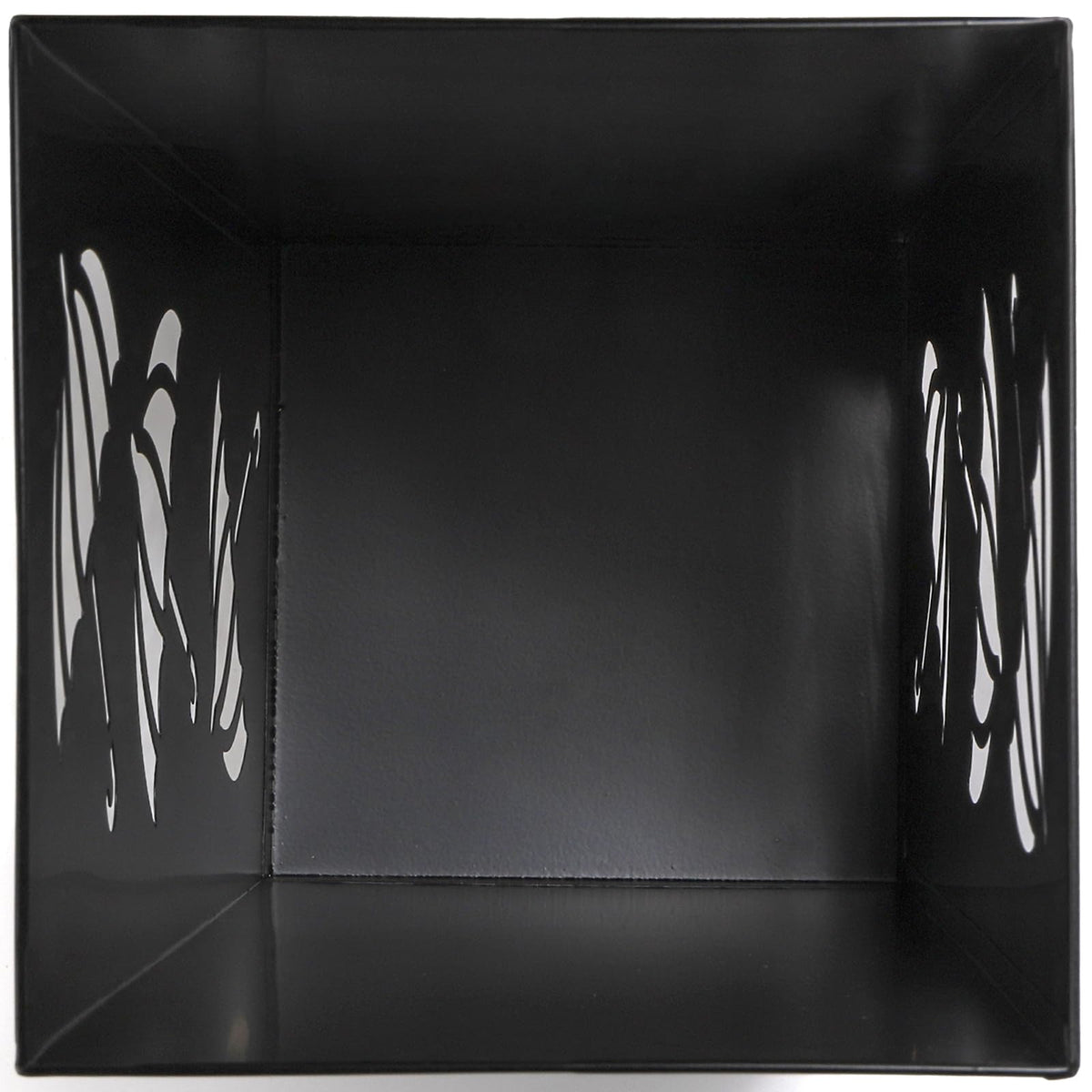 Square Metal Umbrella Stand for Entryway, 6.3 x 6.3 x 16.5 In, Black