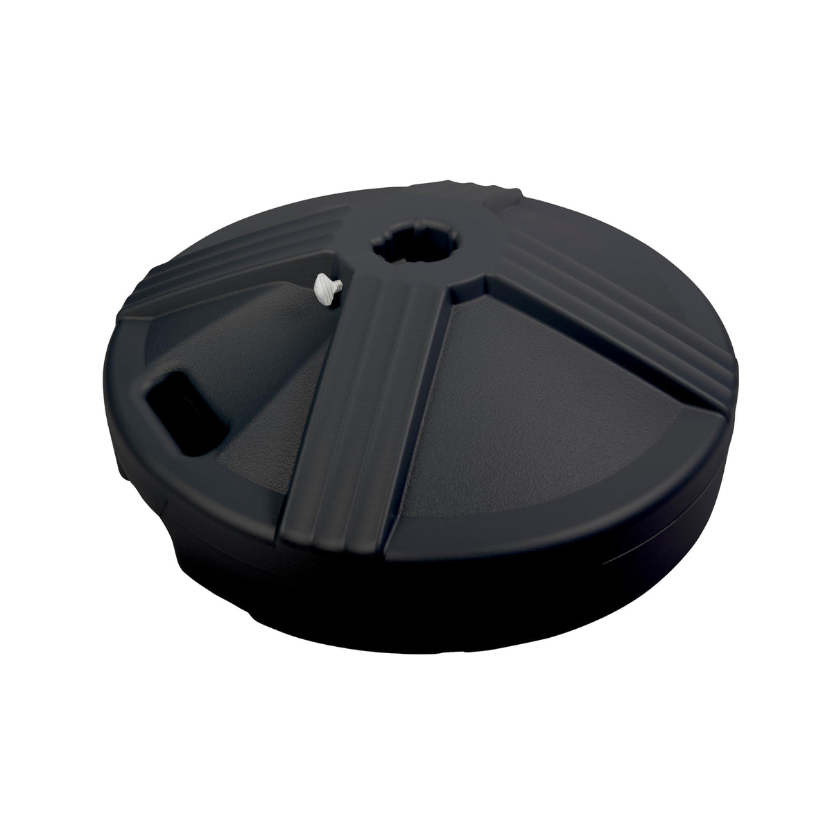 Fillable Patio Umbrella Base for Table Use, Black, Made in USA