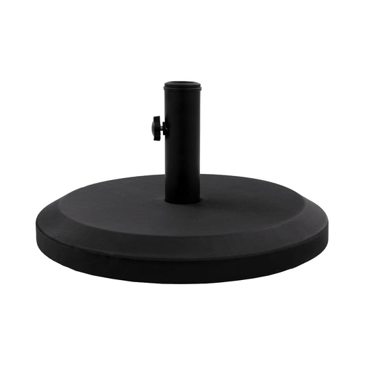 Filled 22 lb Umbrella Base for Patio Tables, Black, 16 Inch