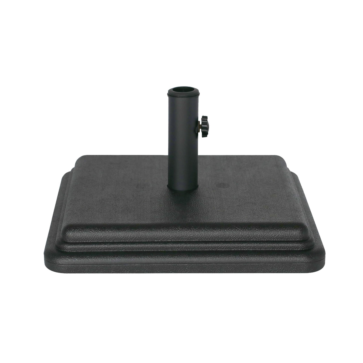 40 lb Patio Umbrella Base for Table Use, Black Weighted Stand
