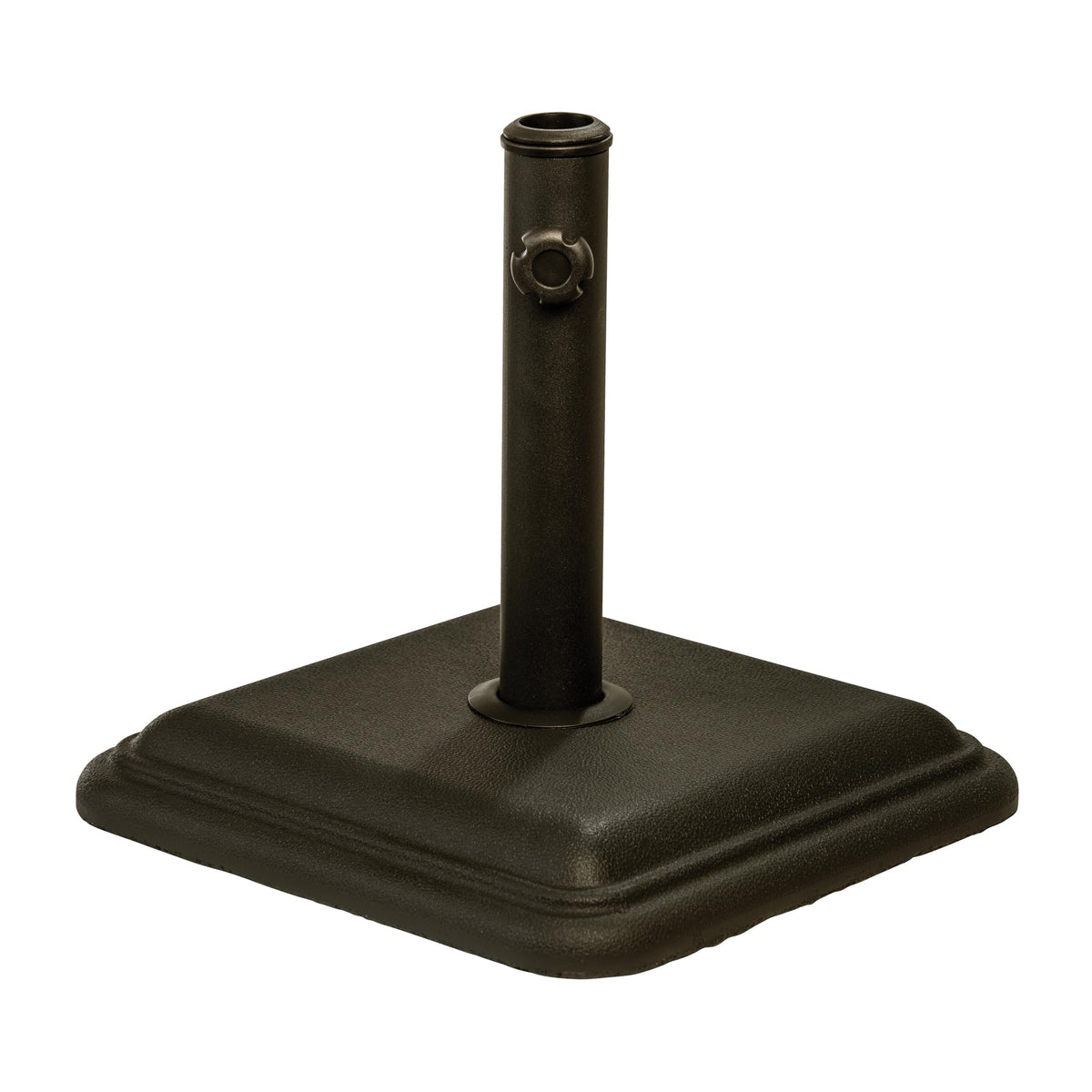 26 lb Patio Table Umbrella Base, Bronze, Adjustable 1.3 to 1.8 Inch Pole