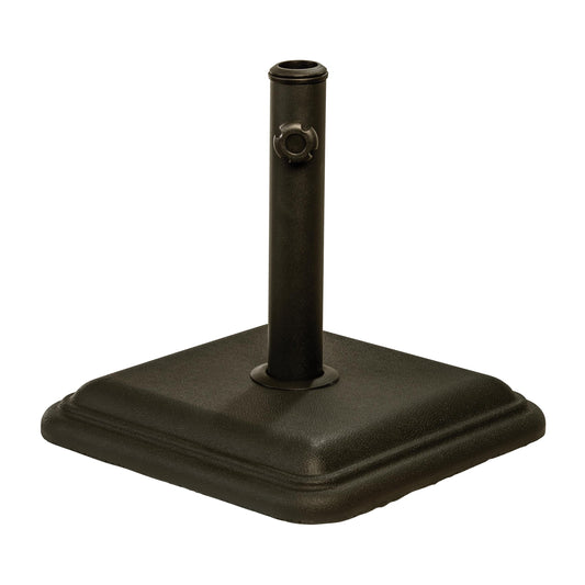26 lb Patio Table Umbrella Base, Bronze, Adjustable 1.3 to 1.8 Inch Pole