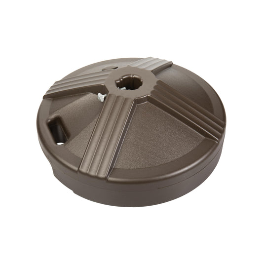 Fillable Umbrella Base for Patio Table, Bronze, Fits 1 to 1.5 Inch Poles
