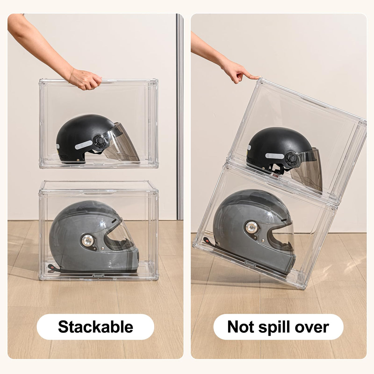 Extra Large Clear Display Box with Magnetic Door, 17.7 x 13 x 13 Inch